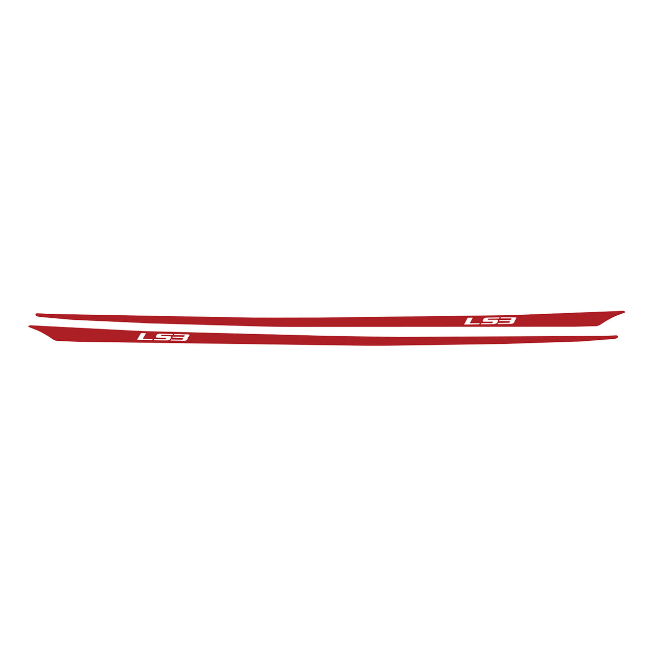 2005-2013 Corvette Hood Stripes Decal LS3 Gloss Red - CA-77949-Corvette-Store-Online