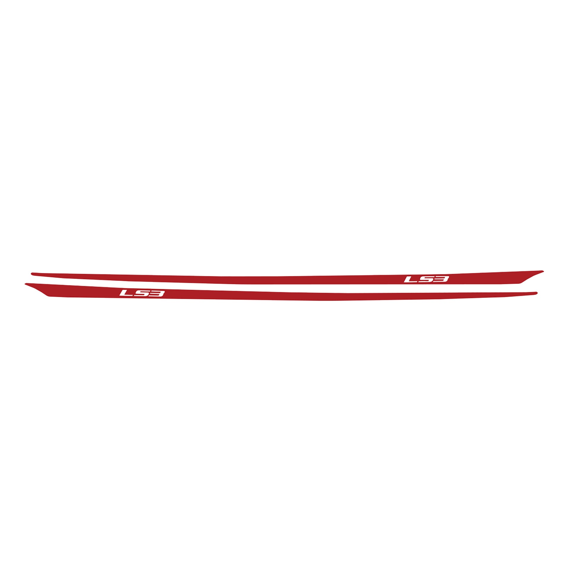 2005-2013 Corvette Hood Stripes Decal LS3 Gloss Red - CA-77949-Corvette-Store-Online
