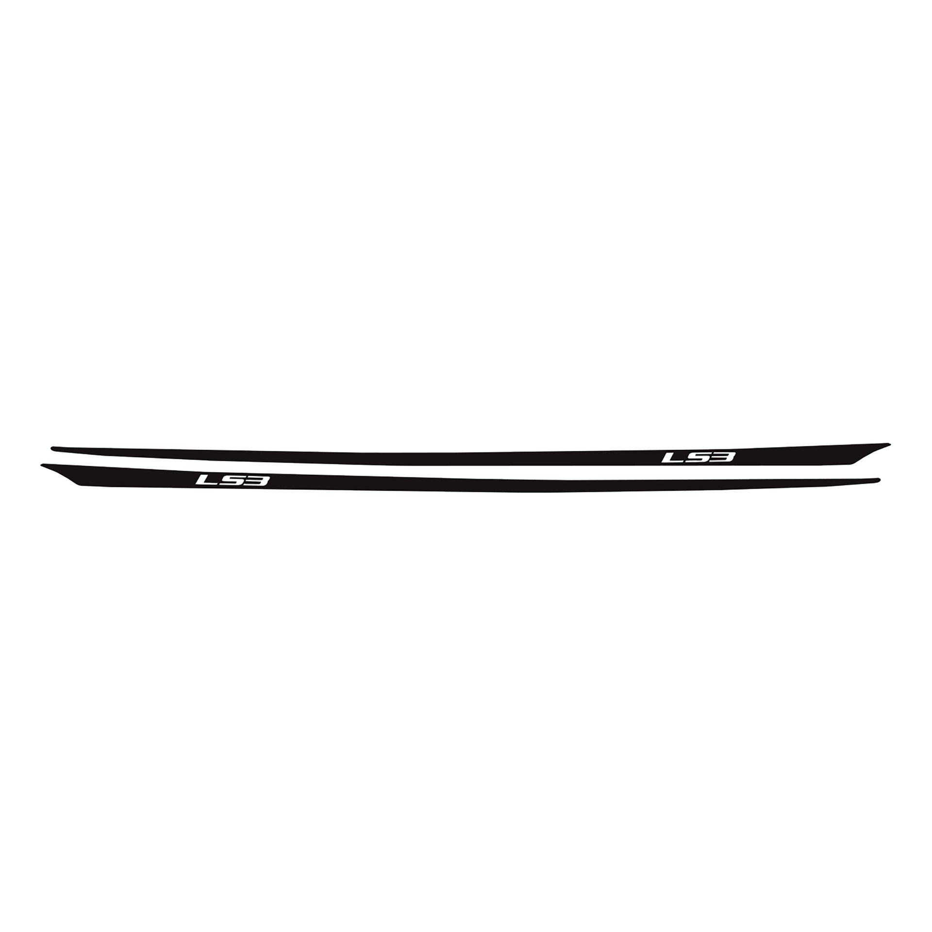 2005-2013 Corvette Hood Stripes Decal LS3 Matte Black - CA-77950-Corvette-Store-Online