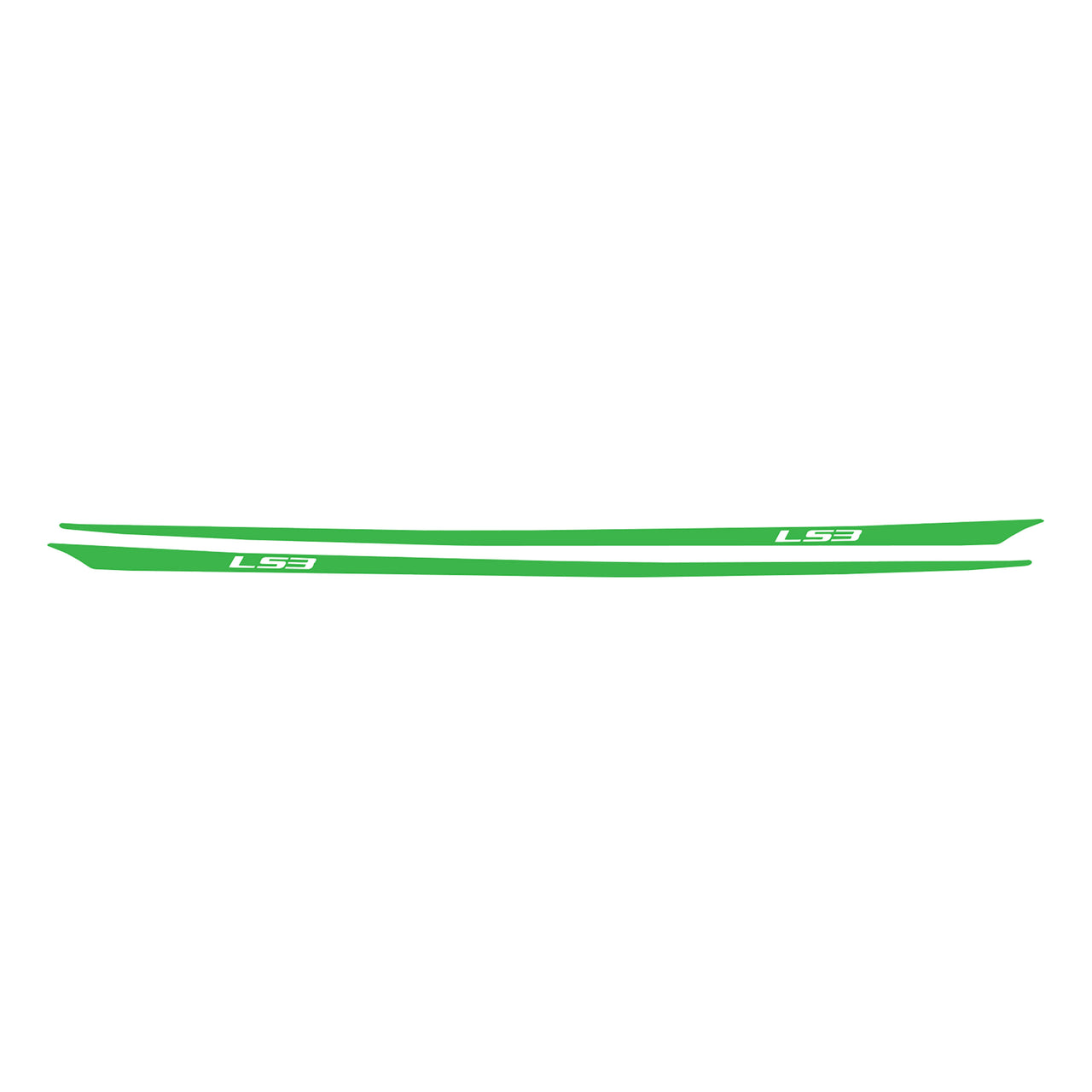 2005-2013 Corvette Hood Stripes Decal LS3 Matte Lime Green - CA-77951-Corvette-Store-Online