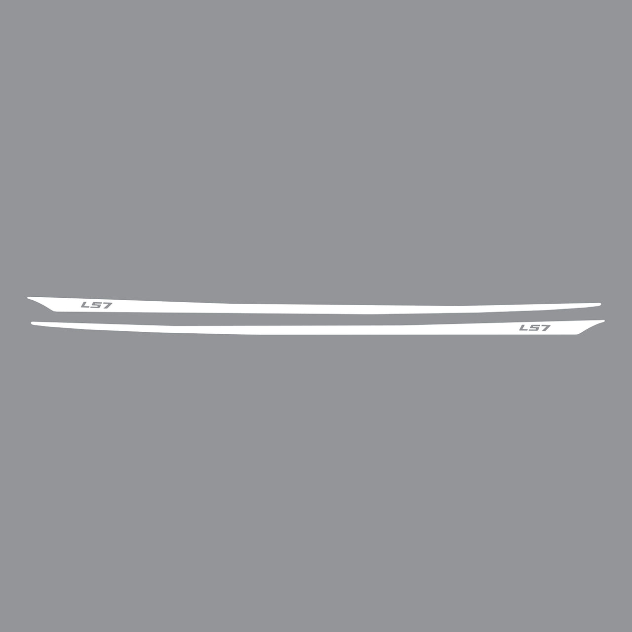 2005-2013 Corvette Hood Stripes Decal LS7 Gloss White - CA-77957-Corvette-Store-Online