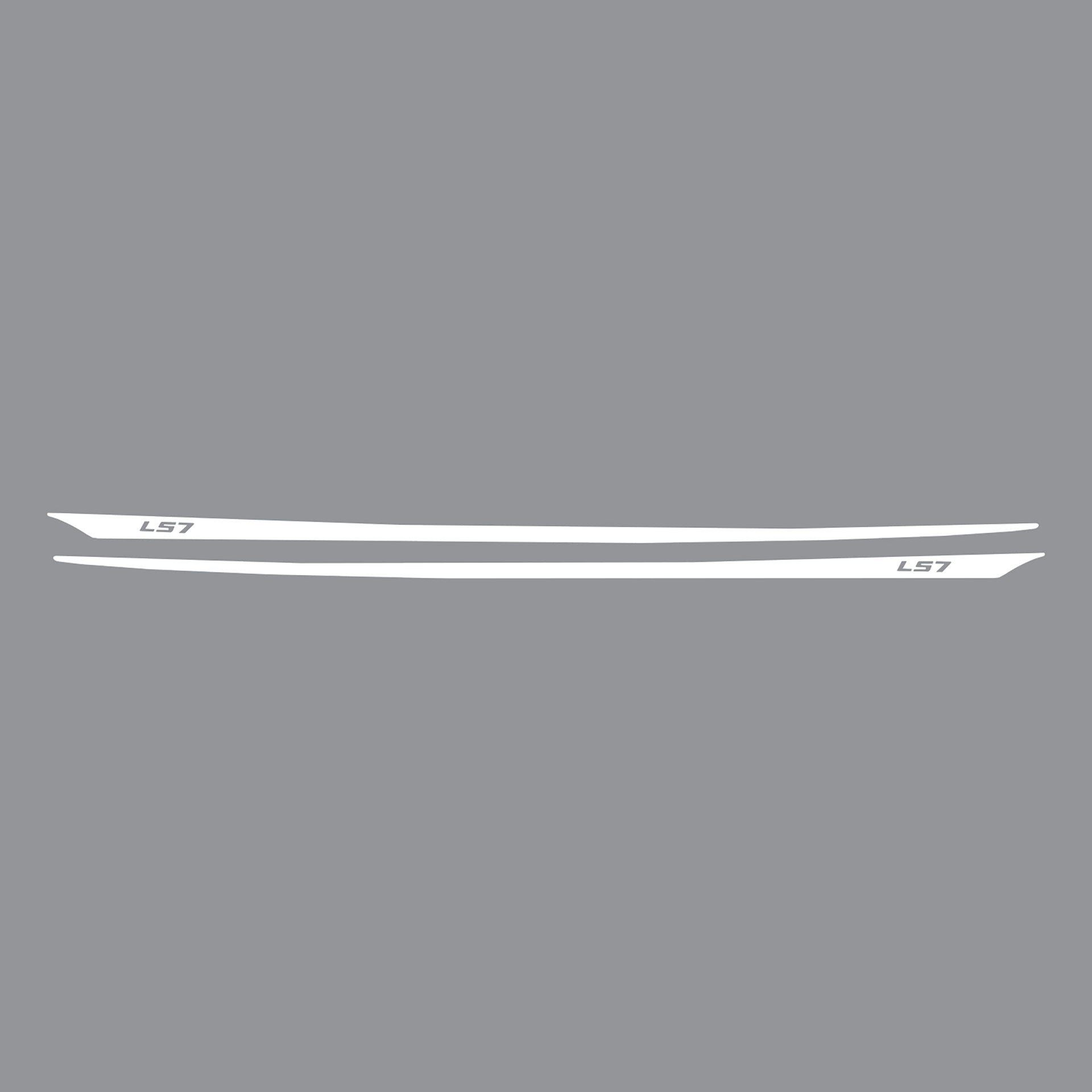 2005-2013 Corvette Hood Stripes Decal LS7 Gloss White - CA-77957-Corvette-Store-Online