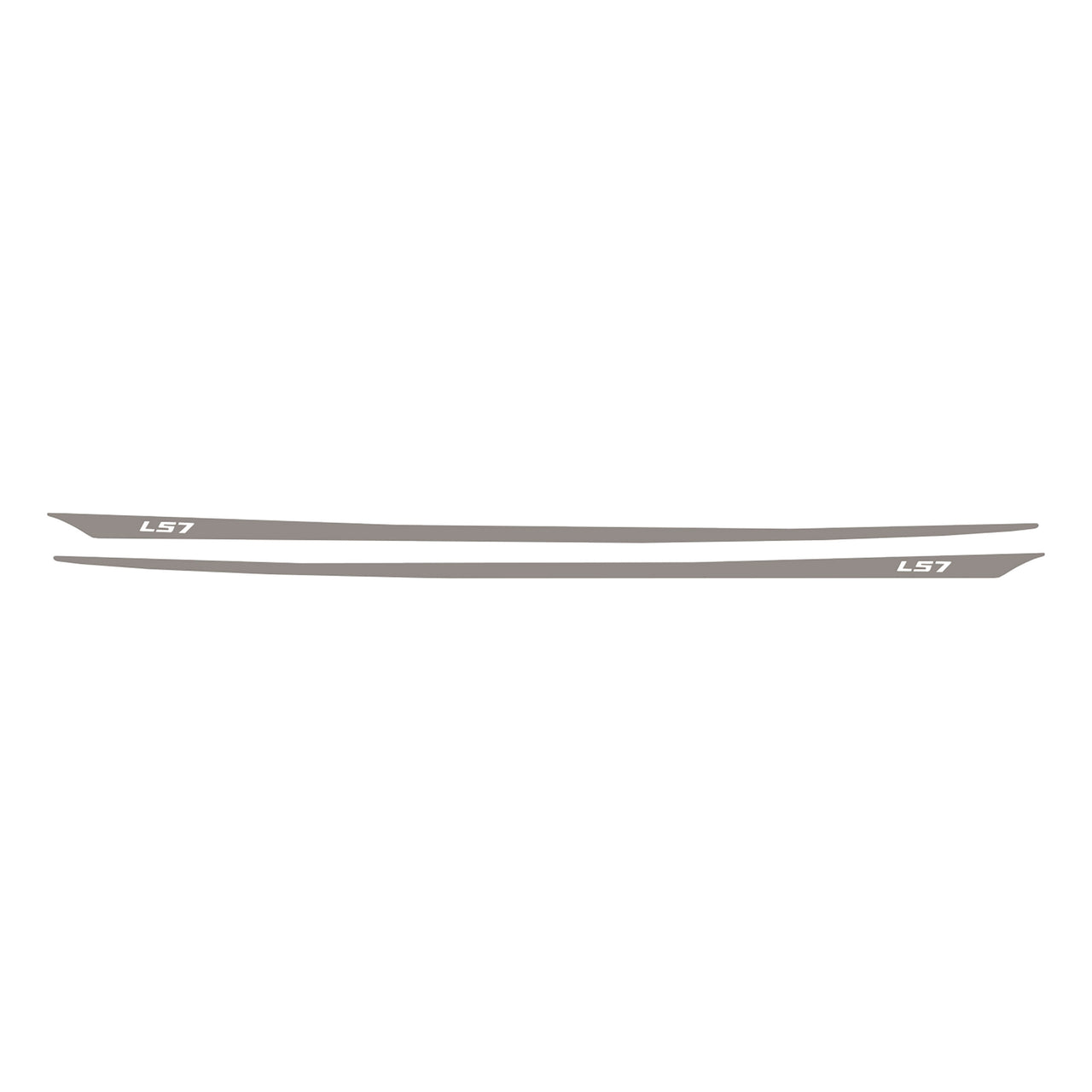 2005-2013 Corvette Hood Stripes Decal LS7 Gloss Silver - CA-77958-Corvette-Store-Online