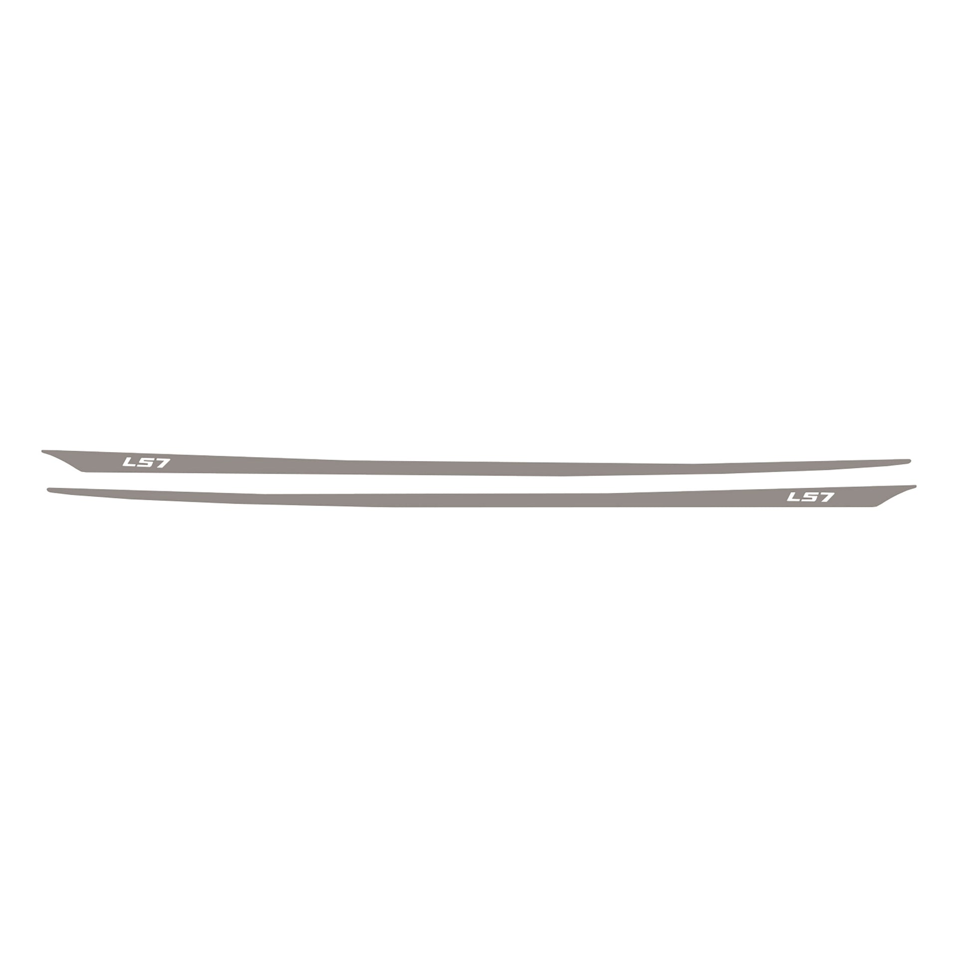 2005-2013 Corvette Hood Stripes Decal LS7 Gloss Silver - CA-77958-Corvette-Store-Online