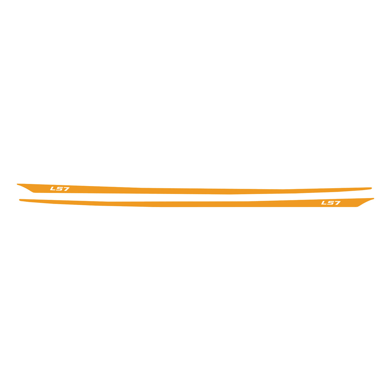 2005-2013 Corvette Hood Stripes Decal LS7 Gloss Orange - CA-77959-Corvette-Store-Online