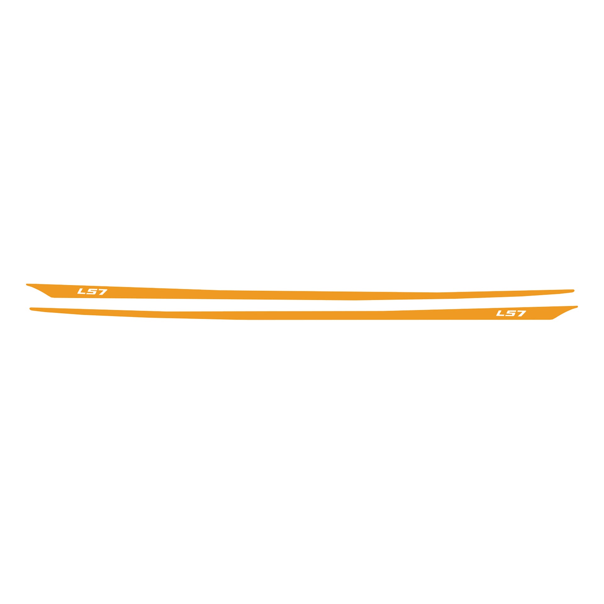 2005-2013 Corvette Hood Stripes Decal LS7 Gloss Orange - CA-77959-Corvette-Store-Online