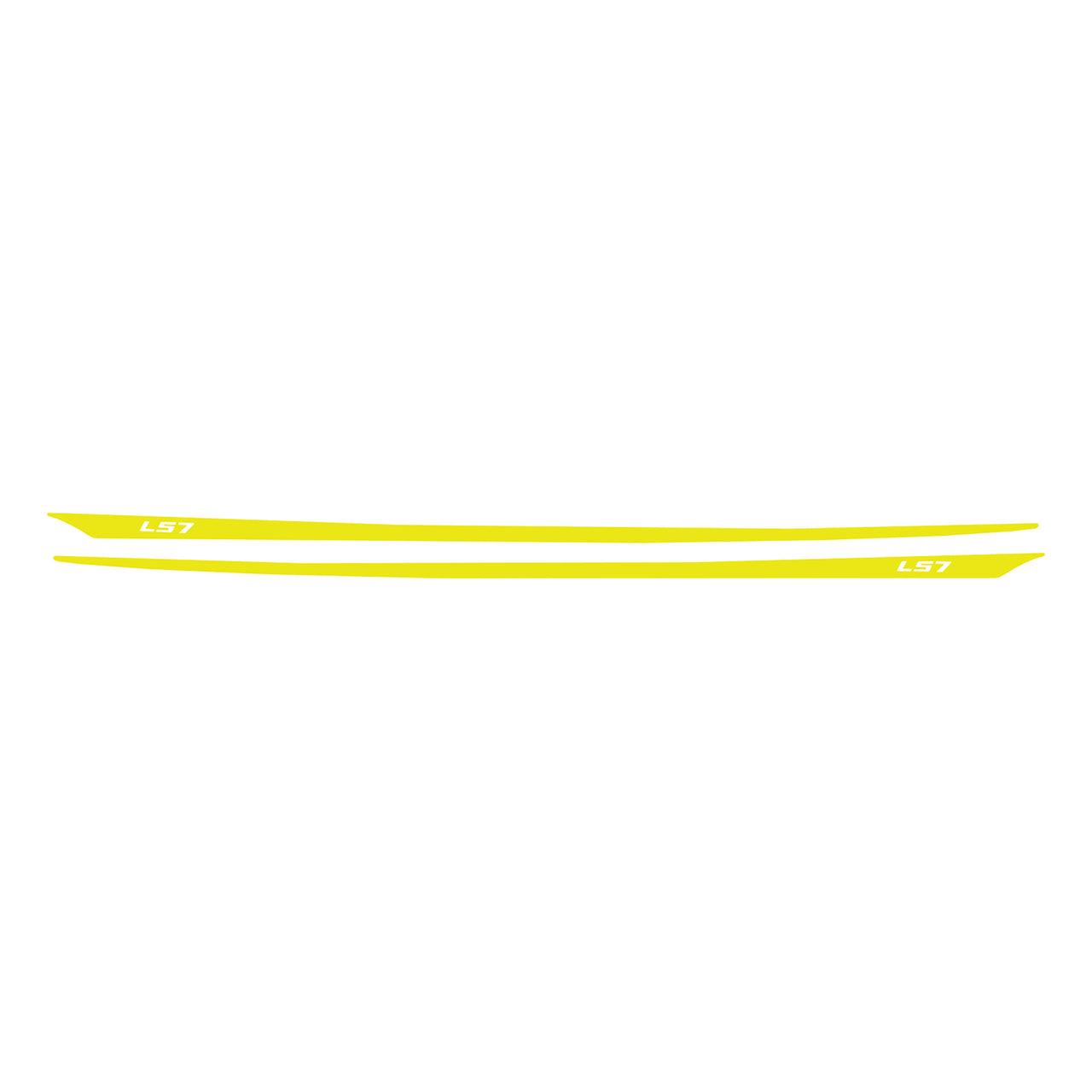 2005-2013 Corvette Hood Stripes Decal LS7 Gloss Yellow - CA-77960-Corvette-Store-Online