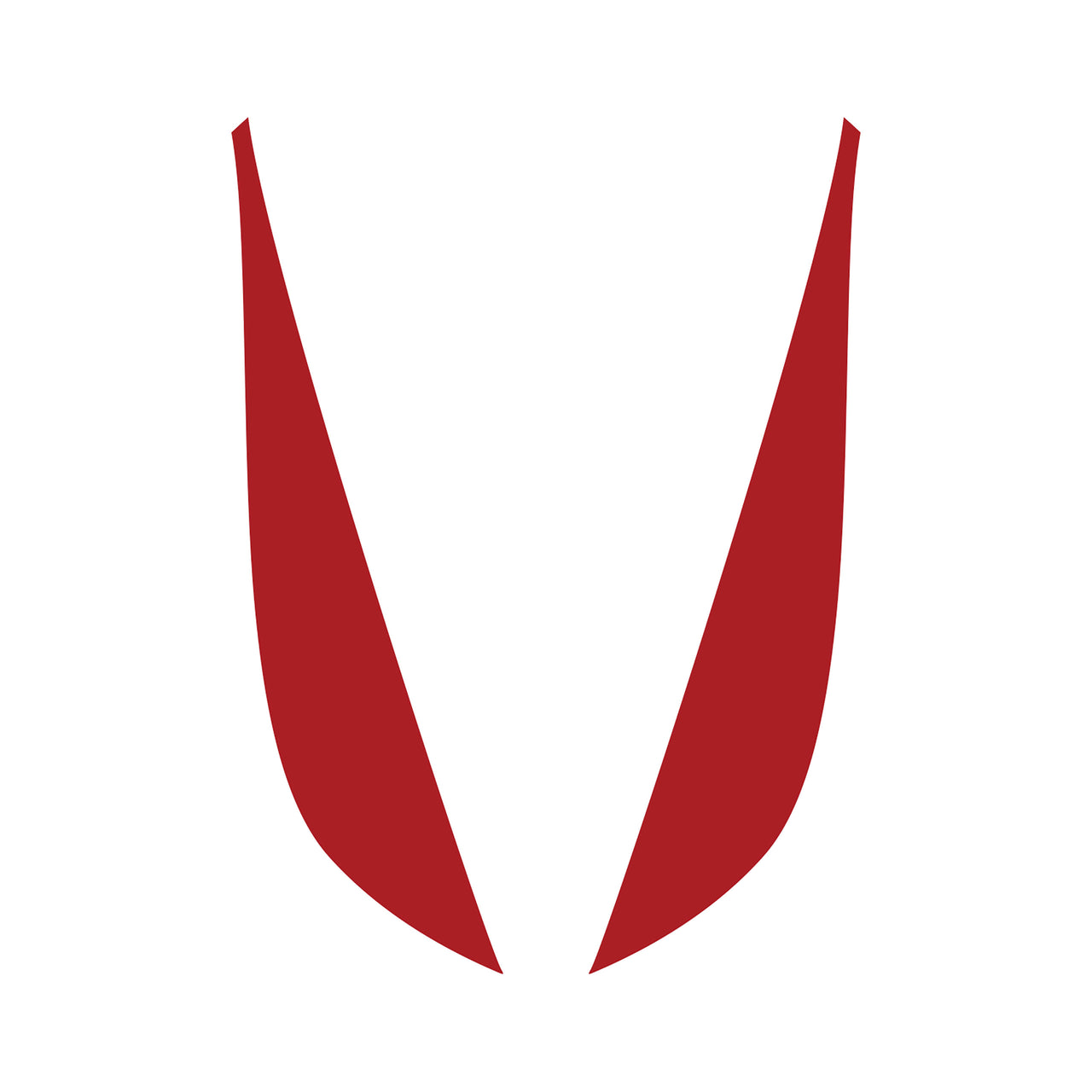 2014-2019 Corvette Fang Overlay - 2Pc - Gloss Red - CA-78045-Corvette-Store-Online