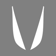 2014-2019 Corvette Fang Overlay - 2Pc - Gloss White - CA-78046-Corvette-Store-Online