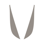 2014-2019 Corvette Fang Overlay - 2Pc - Gloss Silver - CA-78047-Corvette-Store-Online