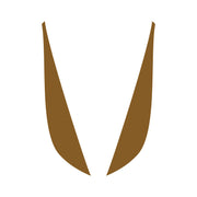 2014-2019 Corvette Fang Overlay - 2Pc - Gloss Metallic Gold - CA-78054-Corvette-Store-Online