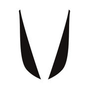 2014-2019 Corvette Fang Overlay - 2Pc - Matte Black - CA-78055-Corvette-Store-Online