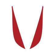 2014-2019 Corvette Fang Overlay - 2Pc - Matte Red - CA-78056-Corvette-Store-Online