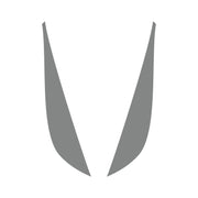 2014-2019 Corvette Fang Overlay - 2Pc - Matte Gray - CA-78057-Corvette-Store-Online