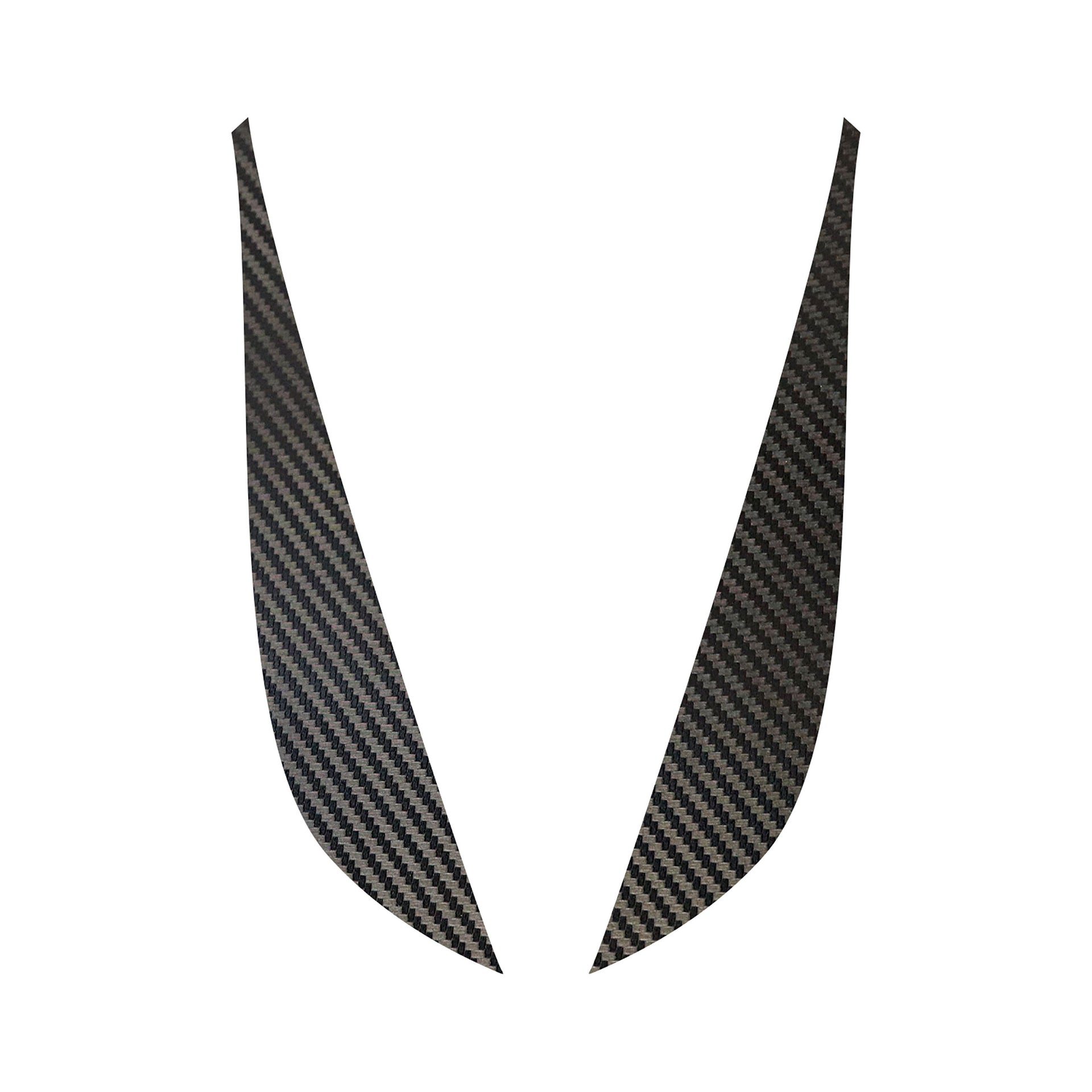 2014-2019 Corvette Fang Overlay - 2Pc - Black Carbon Fiber - CA-78058-Corvette-Store-Online