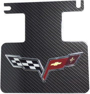 2005-2013 Corvette Hydro Carbon Exhaust Plate w/Logo - Matte Clear Finish & Polish Kit - CA-78109-Corvette-Store-Online