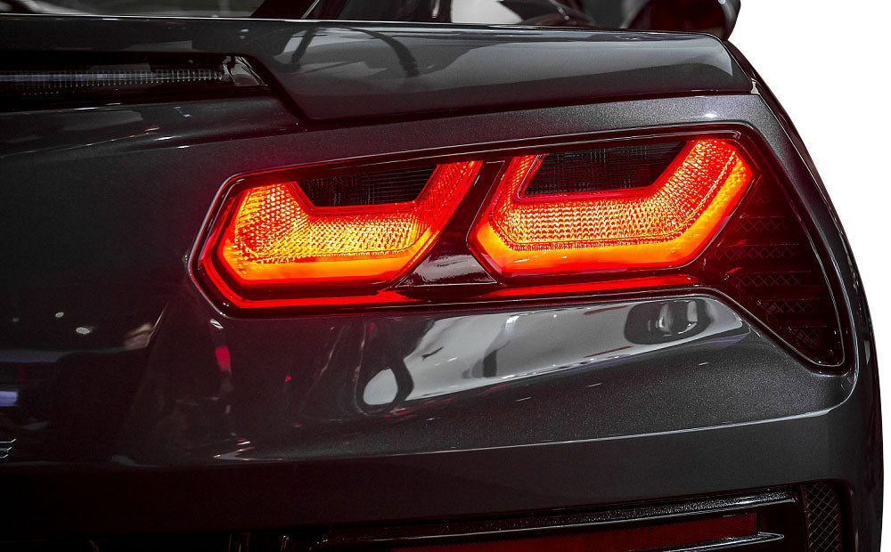 2014-2019 Corvette Tail Light Blackouts - Light Smoked Vinyl - CA-78219-Corvette-Store-Online