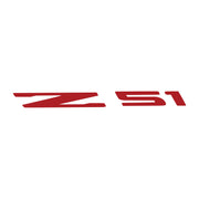 2014-2019 Corvette Windshield Decal - Z51 Logo Gloss Red - CA-78243-Corvette-Store-Online