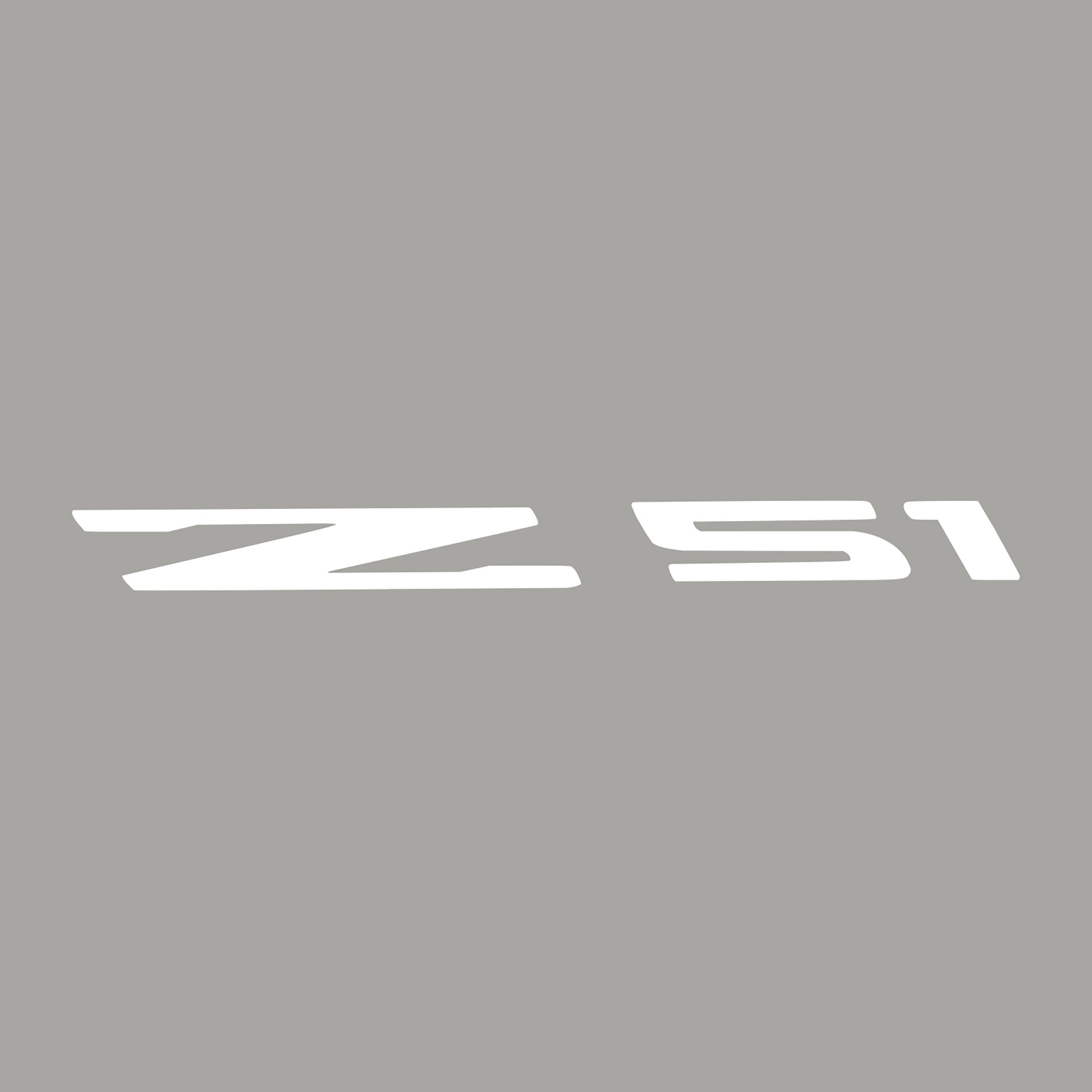 2014-2019 Corvette Windshield Decal - Z51 Logo Gloss White - CA-78244-Corvette-Store-Online