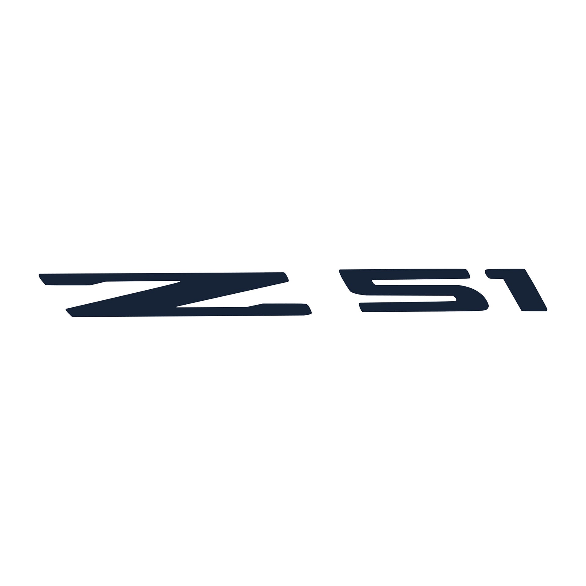 2014-2019 Corvette Windshield Decal - Z51 Logo Gloss Blue - CA-78246-Corvette-Store-Online