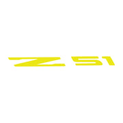 2014-2019 Corvette Windshield Decal - Z51 Logo Gloss Yellow - CA-78247-Corvette-Store-Online