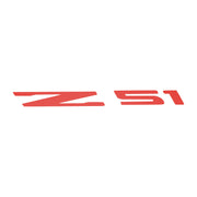 2014-2019 Corvette Windshield Decal - Z51 Logo Red Gloss Carbon Fiber - CA-78249-Corvette-Store-Online