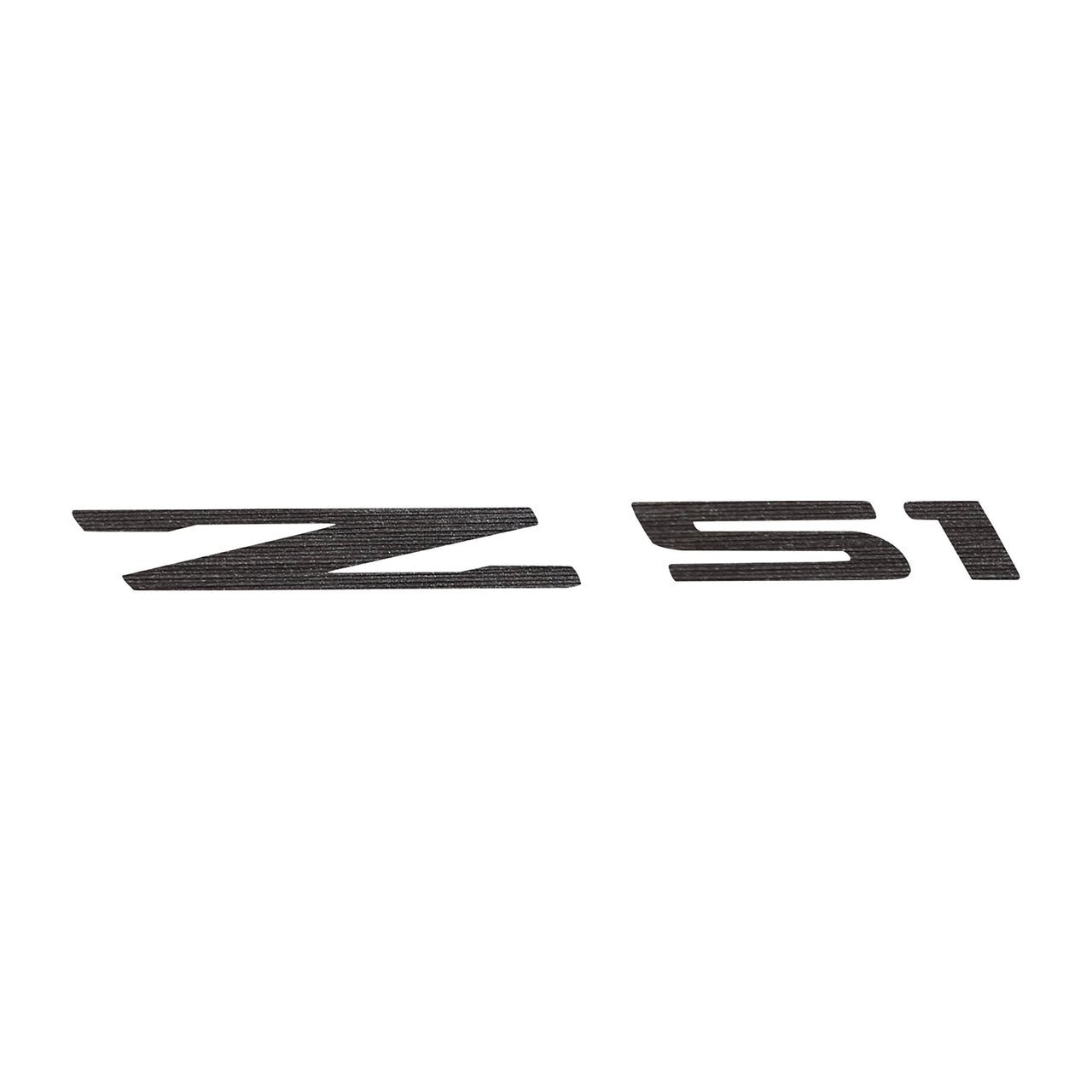 2014-2019 Corvette Windshield Decal - Z51 Logo Gunmetal Brushed Steel - CA-78250-Corvette-Store-Online
