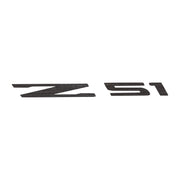 2014-2019 Corvette Windshield Decal - Z51 Logo Gunmetal Brushed Steel - CA-78250-Corvette-Store-Online