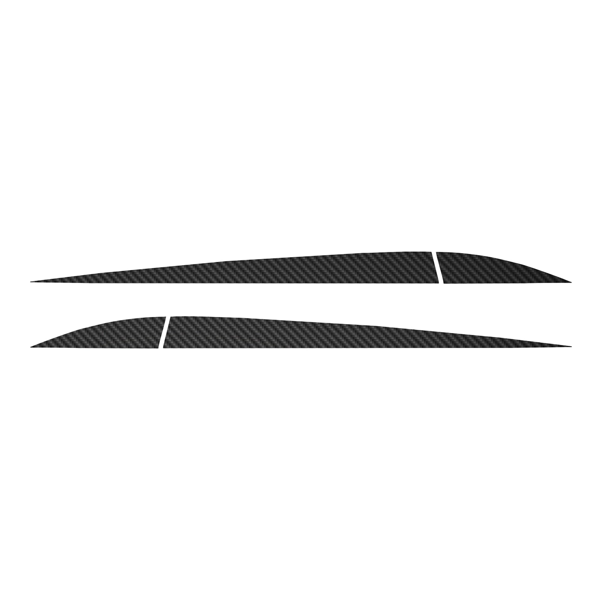 2014-2019 Corvette Side Door Stripes - Pair Black Gloss Carbon Fiber - CA-78367-Corvette-Store-Online