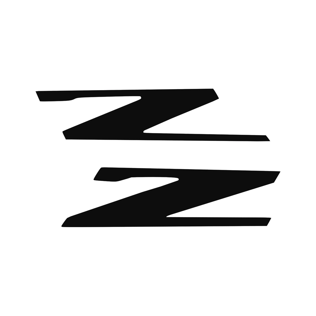 2015-2019 Corvette Vinyl Letter Z Overlay Emblem Inserts Pair Gloss Black - CA-78443-Corvette-Store-Online