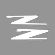 2015-2019 Corvette Vinyl Letter Z Overlay Emblem Inserts Pair Gloss White - CA-78445-Corvette-Store-Online