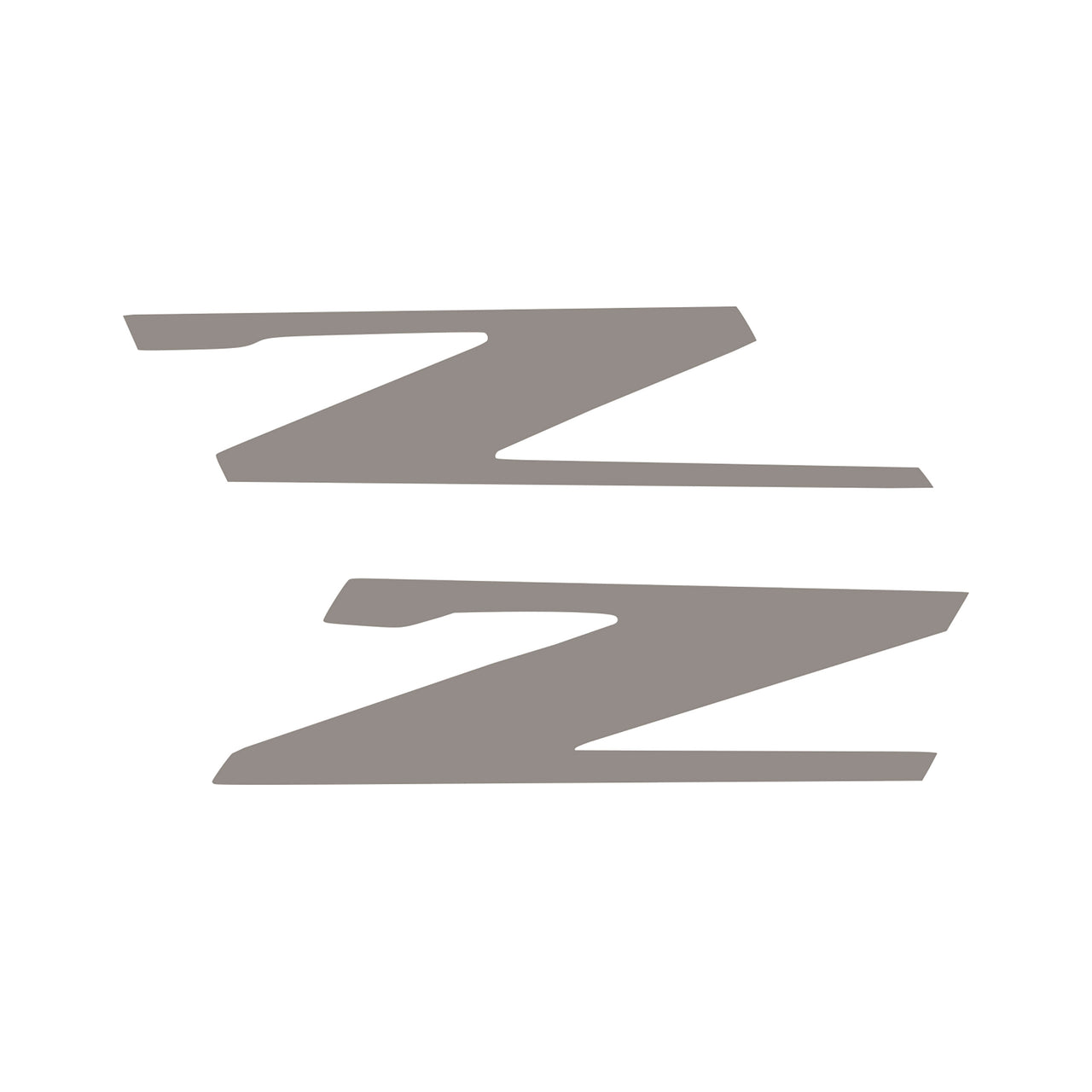 2015-2019 Corvette Vinyl Letter Z Overlay Emblem Inserts Pair Gloss Silver - CA-78446-Corvette-Store-Online