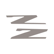 2015-2019 Corvette Vinyl Letter Z Overlay Emblem Inserts Pair Gloss Silver - CA-78446-Corvette-Store-Online