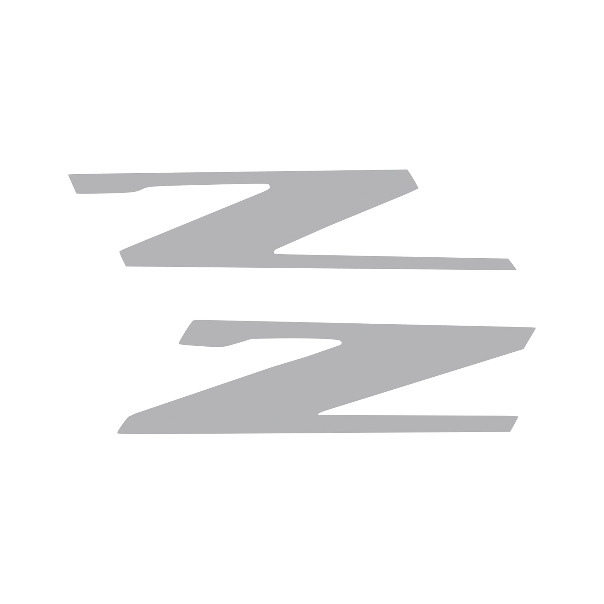 2015-2019 Corvette Vinyl Letter Z Overlay Emblem Inserts Pair Gloss Gray - CA-78447-Corvette-Store-Online