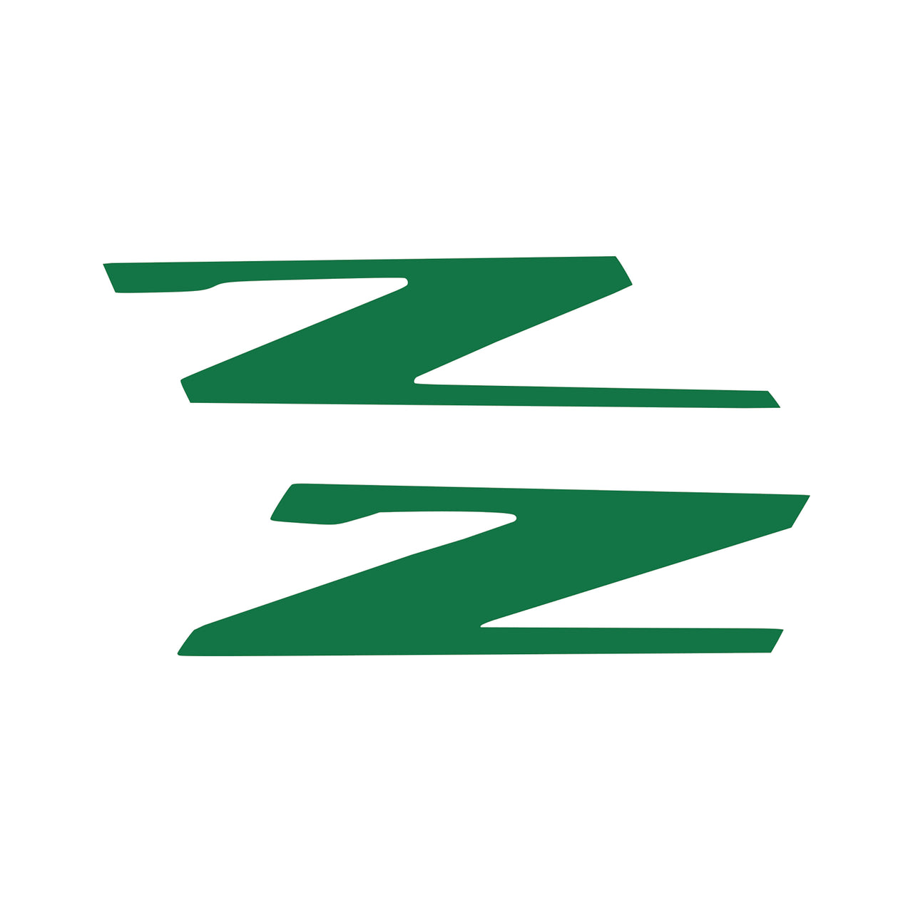 2015-2019 Corvette Vinyl Letter Z Overlay Emblem Inserts Pair Gloss Green - CA-78451-Corvette-Store-Online