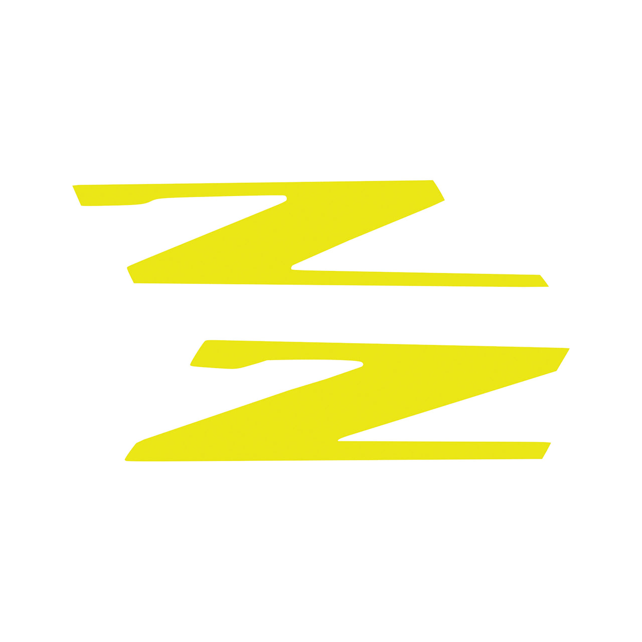 2015-2019 Corvette Vinyl Letter Z Overlay Emblem Inserts Pair Gloss Yellow - CA-78453-Corvette-Store-Online