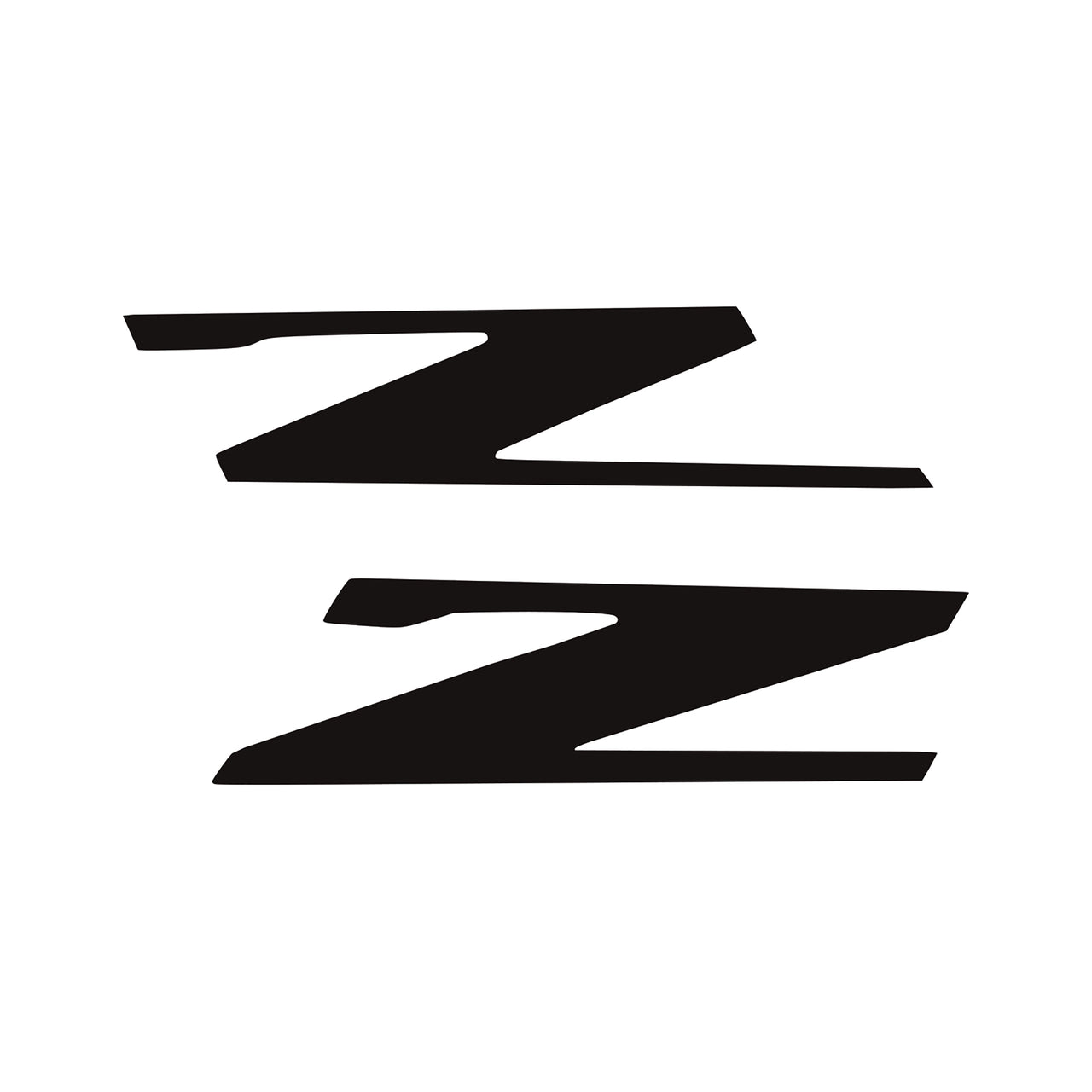 2015-2019 Corvette Vinyl Letter Z Overlay Emblem Inserts Pair Matte Black - CA-78455-Corvette-Store-Online