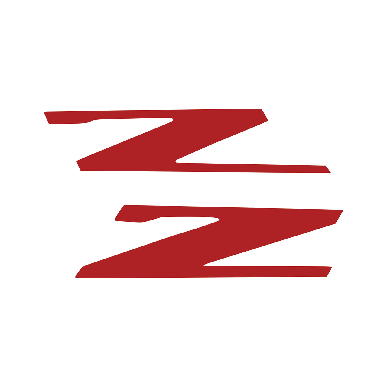 2015-2019 Corvette Vinyl Letter Z Overlay Emblem Inserts Pair Matte Red - CA-78456-Corvette-Store-Online
