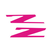 2015-2019 Corvette Vinyl Letter Z Overlay Emblem Inserts Pair Matte Pink - CA-78458-Corvette-Store-Online