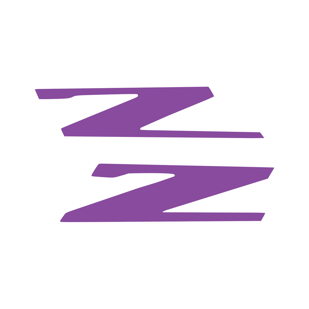 2015-2019 Corvette Vinyl Letter Z Overlay Emblem Inserts Pair Matte Purple - CA-78459-Corvette-Store-Online