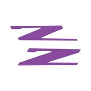 2015-2019 Corvette Vinyl Letter Z Overlay Emblem Inserts Pair Matte Purple - CA-78459-Corvette-Store-Online