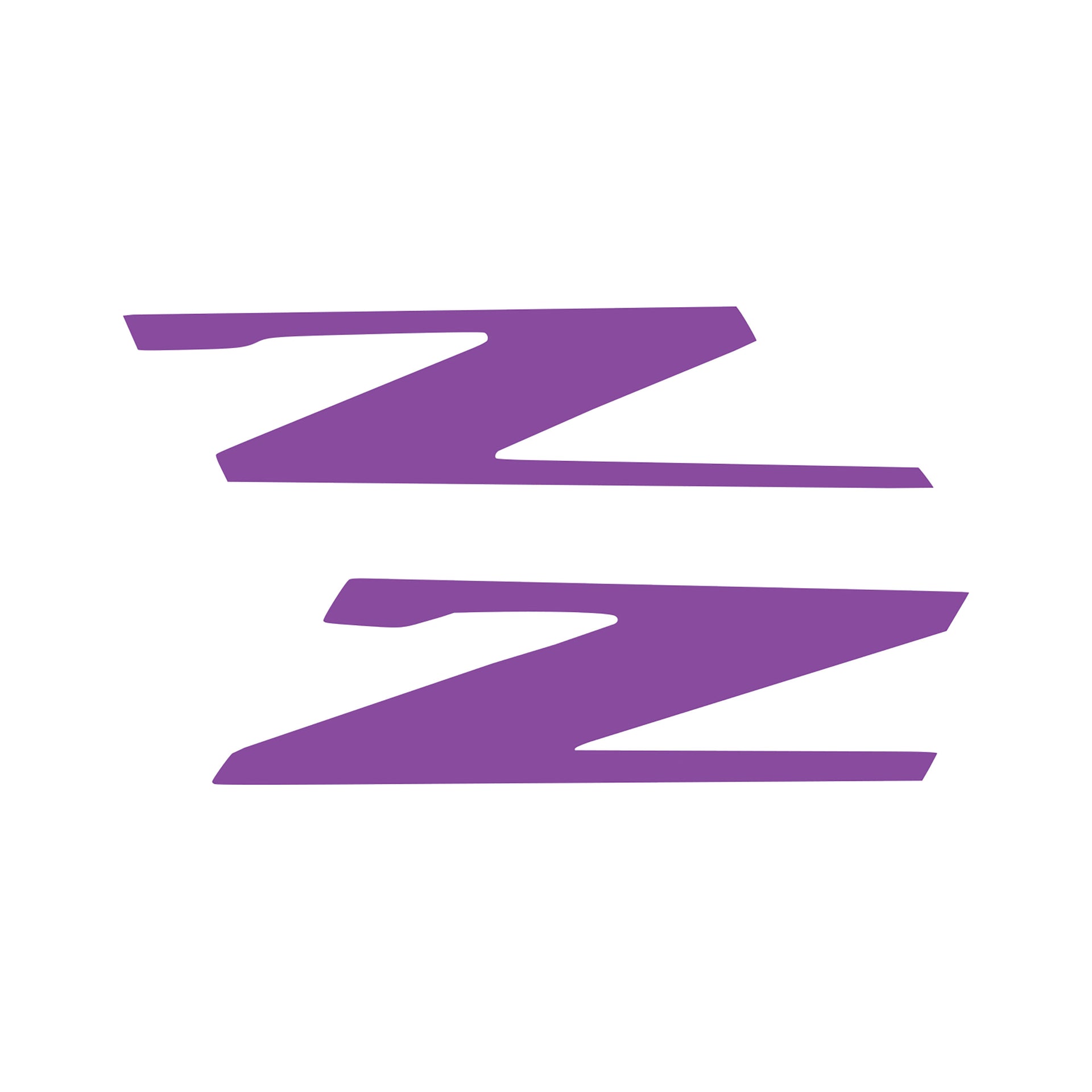 2015-2019 Corvette Vinyl Letter Z Overlay Emblem Inserts Pair Matte Purple - CA-78459-Corvette-Store-Online