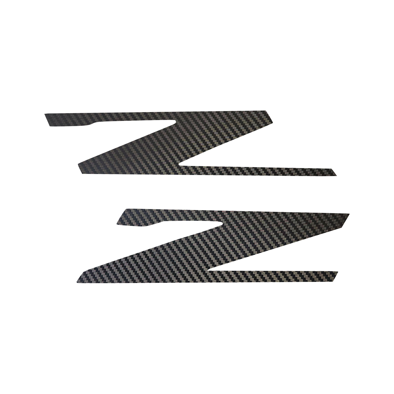 2015-2019 Corvette Vinyl Letter Z Overlay Emblem Inserts Pair Black Carbon Fiber - CA-78460-Corvette-Store-Online
