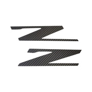 2015-2019 Corvette Vinyl Letter Z Overlay Emblem Inserts Pair Black Carbon Fiber - CA-78460-Corvette-Store-Online