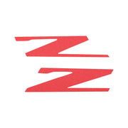 2015-2019 Corvette Vinyl Letter Z Overlay Emblem Inserts Pair Anodized Matte Red - CA-78466-Corvette-Store-Online