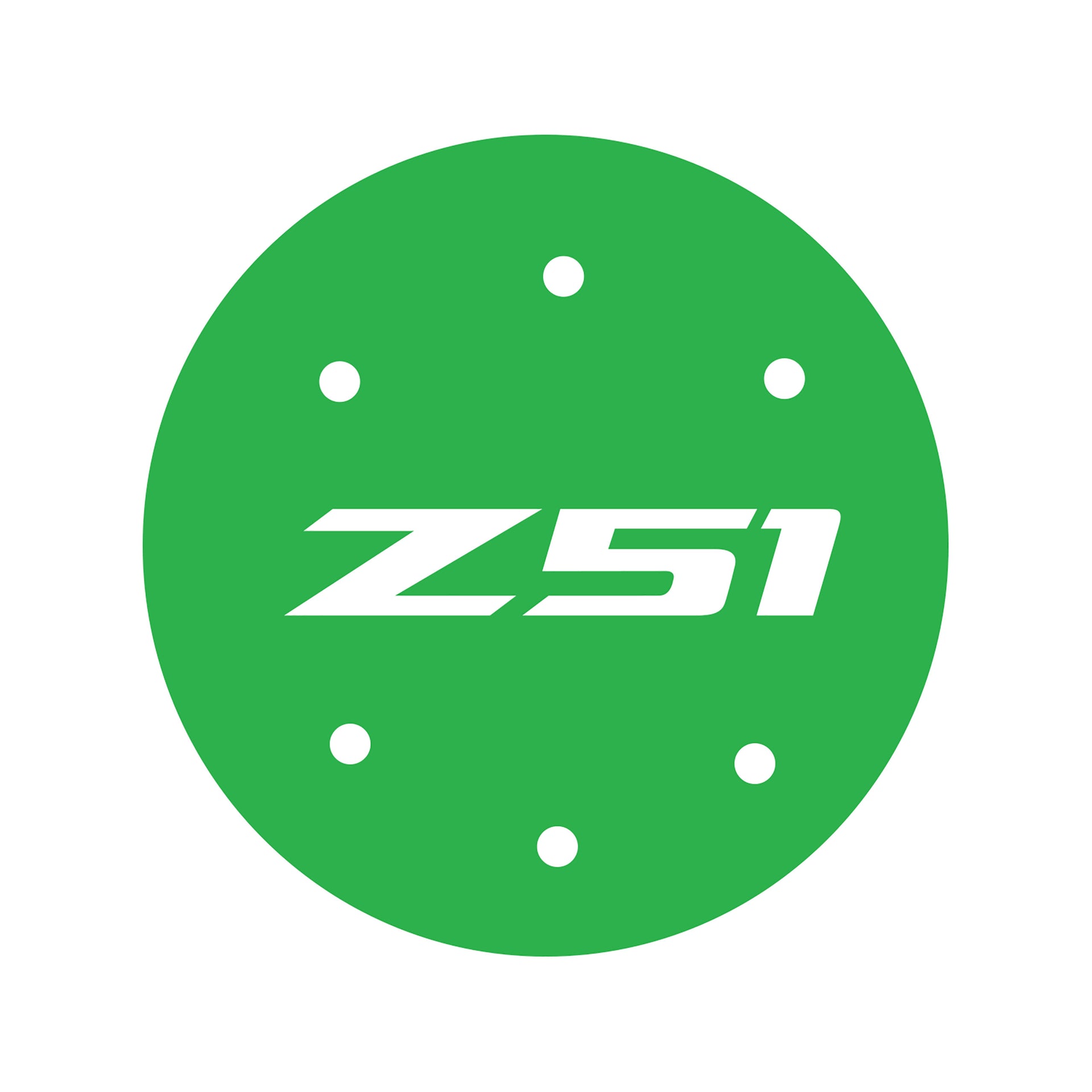 2014-2019 Corvette Vinyl Gas Door Overlay - Gloss Lime Green W/ Z51 Logo - CA-78474-Corvette-Store-Online