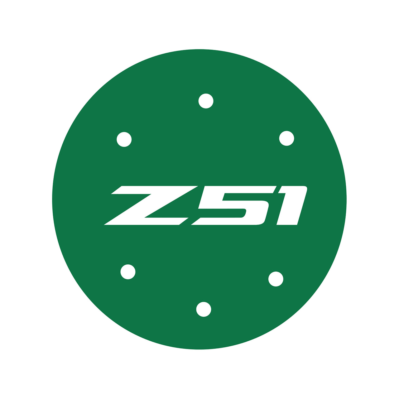 2014-2019 Corvette Vinyl Gas Door Overlay - Gloss Green W/ Z51 Logo - CA-78475-Corvette-Store-Online
