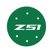 2014-2019 Corvette Vinyl Gas Door Overlay - Gloss Green W/ Z51 Logo - CA-78475-Corvette-Store-Online