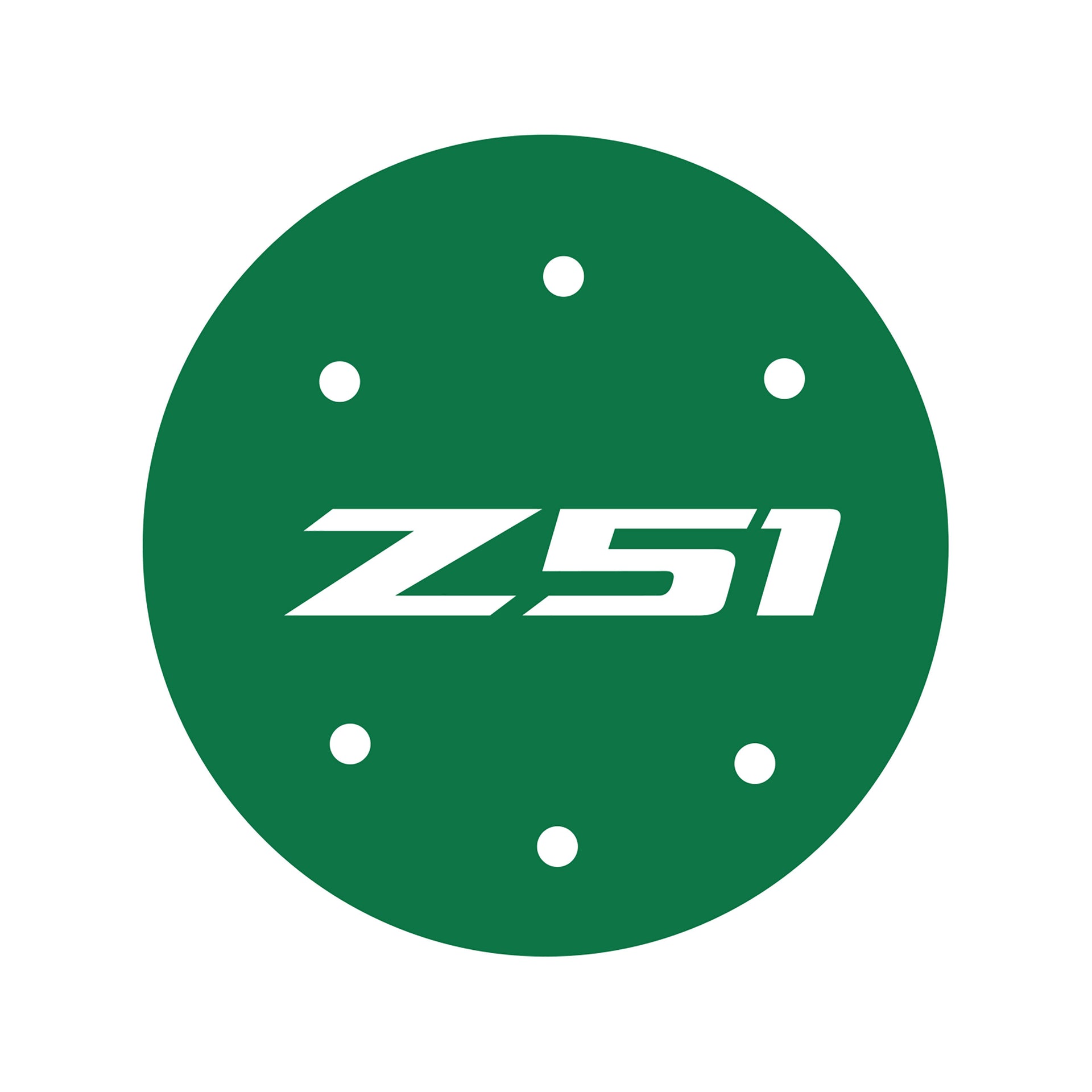2014-2019 Corvette Vinyl Gas Door Overlay - Gloss Green W/ Z51 Logo - CA-78475-Corvette-Store-Online