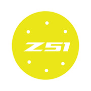 2014-2019 Corvette Vinyl Gas Door Overlay - Gloss Yellow W/ Z51 Logo - CA-78476-Corvette-Store-Online